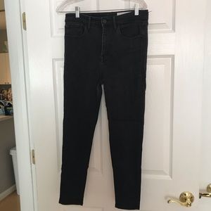 treasure & bond- highrise & skinny crop-black jean